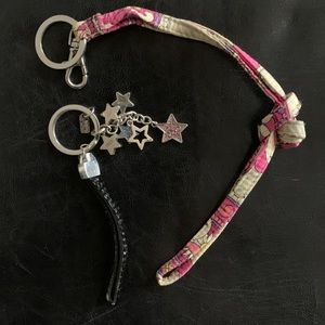 Coach and Vera Bradley keychain bundle